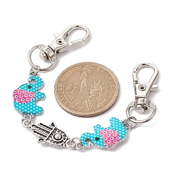 Elefanten- und Hamsa-Handtaschen-Verlängerungsketten&nbsp;AJEW-BA00128