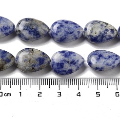 Natürliche blaue Fleck Jaspis Perlen Stränge&nbsp;G-P528-L17-01