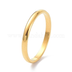 Anello da dito a cupola liscia lucida da 2 mm per ragazze donne&nbsp;LS-RJEW-C012-05G-G