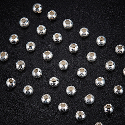 40 Stück 925 Sterlingsilberperlen&nbsp;STER-BBC0002-04B