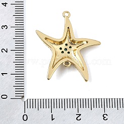 Verbindungsanhänger aus Messing mit Mikropavé-Zirkonia&nbsp;KK-CBA960E-11A-G