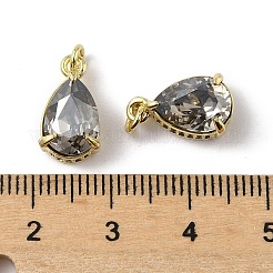 Ciondoli in ottone con zirconi cubici e cristallo di vetro&nbsp;KK-Q039-03G