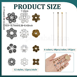 4 Farben DIY Schmuckherstellungs-Sets&nbsp;DIY-PH0035-48