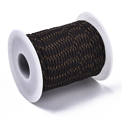 Универсальный шнур из полиэстера, для изготовления веревочных браслетов или шнурков для ботинок, кокосового коричневый, 2 мм, около 21.87 ярда (20 м) / рулон