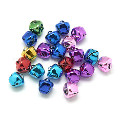 Iron Bell Pendants, Mixed Color, 18mm