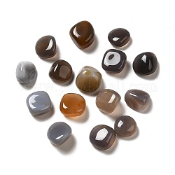 Natürlichen grauen Achat Perlen, getrommelt Stein, Heilsteine für den Ausgleich eines Chakras, Kristalltherapie, Vasenfüller Edelsteine, kein Loch / ungekratzt, Nuggets, 7 mm
