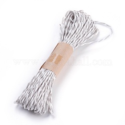 Corde di corde di carta, per fare gioielli, 2-ply, Gainsboro, 1.5mm, 10 iarda / balla