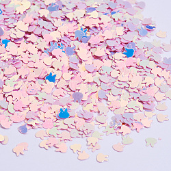 Glänzender Nagelkunst-Glitter, Bunny Maniküre Pailletten, diy sparkly paillette Tipps Nagel, Kaninchen Kopf, Perle rosa, 4x4x0.3 mm, 8000 Stück / 50 g