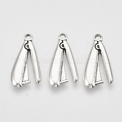 Tibetan Style Alloy Pendants for Teachers' Day,  Cadmium Free & Lead Free, Staplers, Antique Silver, 25.5x12.5x2mm, Hole: 2mm