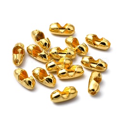Messing-Kugelkette Anschlüsse, golden, 5.5x2 mm, Passend für 1.5mm Kugelkette