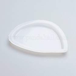 DIY Hang Tag Silicone Molds, Resin Casting Molds, For UV Resin, Epoxy Resin Jewelry Making, Nugget, White, 94x72x7mm, Inner size: 76x53mm