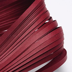 Tiras de papel quilling, de color rojo oscuro, 530x5mm, acerca 120strips / bolsa