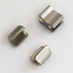 真鍮製のジッパートップストップ  交換用ジッパーアクセサリー  プラチナ  8x5x5mm  内径：2.5mm  6x5x4.5mm  2.5mm：直径  2pc  3個/セット