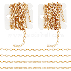 Chaînes de collier en chaîne dorée ph pandahall
