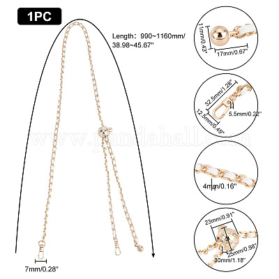 Shop WADORN Adjustable Thin Purse Chain Strap for Jewelry Making