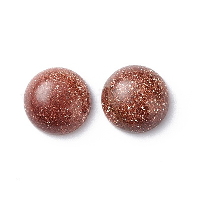 Cabochons de pierres précieuses mélangées naturelles et synthétiques&nbsp;G-H1596-FR-10mm-M-1