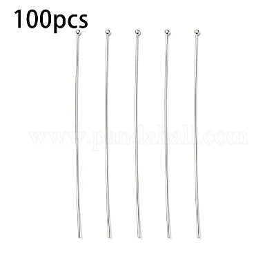 100 Stück Messing-Kugelkopfstifte&nbsp;KK-YW0002-42S-1