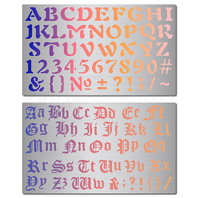 Brand New Pyrography Wood Burning Alphabet Numbers Symbols Stamps DIY Set  Kit