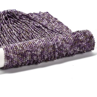 Natürlichen Amethyst Perlen Stränge&nbsp;G-RM2025-29-3mm-1