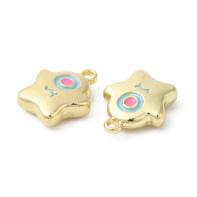 Pendentifs d'émail en alliage&nbsp;ENAM-D050-07G-1