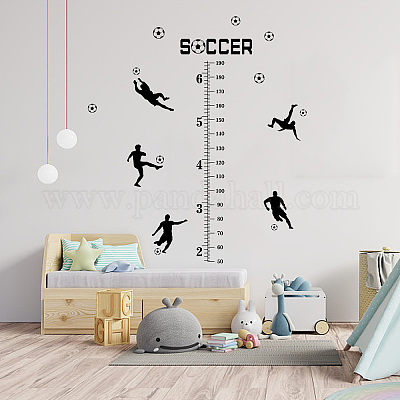 Wall Sticker HEIGHT CHART 190cm Matt Black Kids Childrens