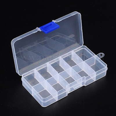 Bead Organizer 14-Grids Clear Stackable Organizer Container Storage Cases  Bead Storage Containers With Hinged Lid Craft Supply - AliExpress