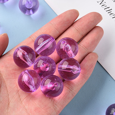 Perles en acrylique transparente&nbsp;MACR-S370-A20mm-740-1