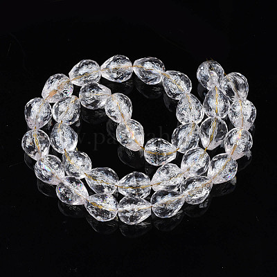 Transparent Knistern Glasperlen Stränge&nbsp;GLAA-N051-04-1