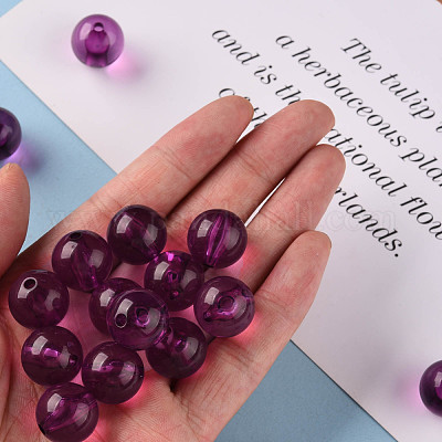Perles en acrylique transparente&nbsp;MACR-S370-A16mm-743-1