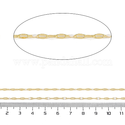 Catene in ottone placcate a cremagliera&nbsp;AJEW-Q153-02G-17-1