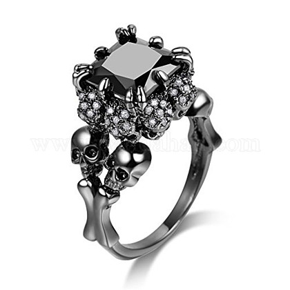 Bague Fantaisie Imposante En Métal Argenté - Sertie De Strass Bleus Et Blancs - Taille 61