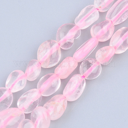 Chapelets de perles en quartz rose naturel G-S359-167-1