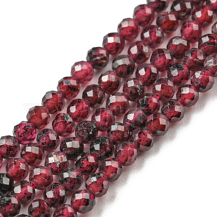 Natürlicher Granat Perlen Stränge G-O186-D01-A-1