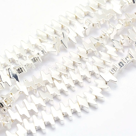 Chapelets de perles en hématite synthétique sans magnétiques X-G-L485-19-S-1