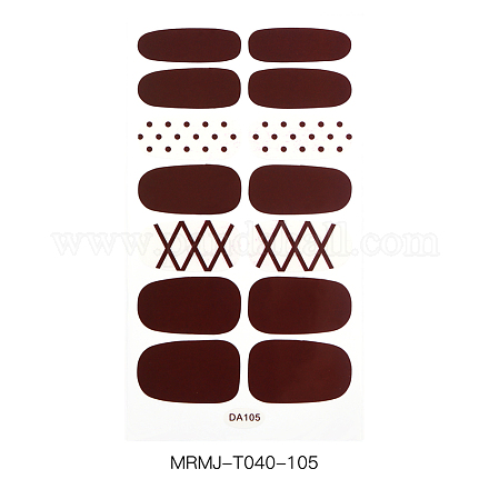 Pegatinas de arte de uñas de tapa completa MRMJ-T040-105-1