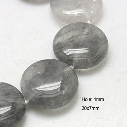 Chapelets de perle en quartz nuageux naturel G-G224-20x7mm-10-1