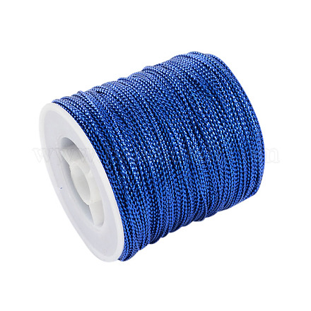 1mm Jewelry Braided Thread Metallic Cords MCOR-S002-03-1