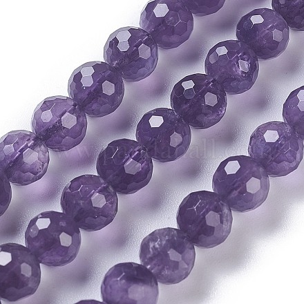 Chapelets de perles en améthyste naturelle G-E524-02-7mm-1