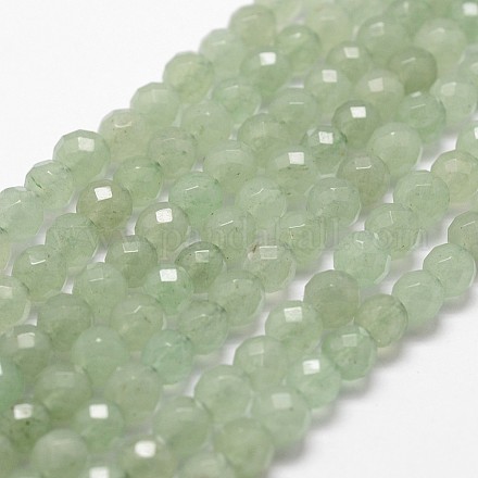 Chapelets de perles en aventurine vert naturel G-D840-29-10mm-1