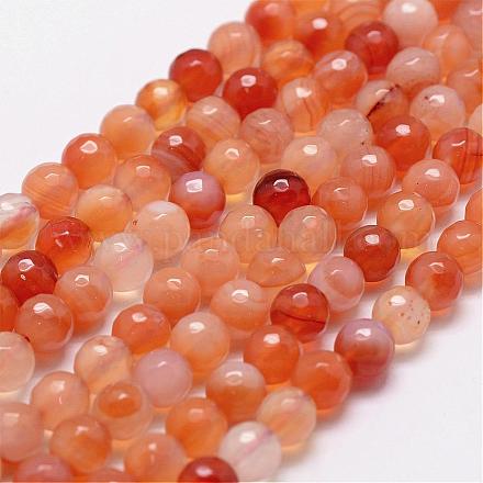 Chapelets de perles en cornaline naturelle G-D840-34-6mm-1