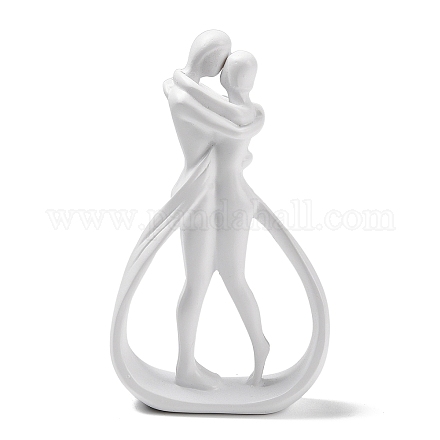 Statuina di coppia in resina di san valentino AJEW-E057-02A-1