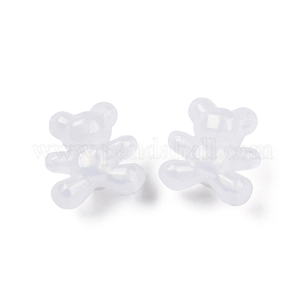 Opaque Acrylic with Glitter Powder Beads X-SACR-G024-05-1