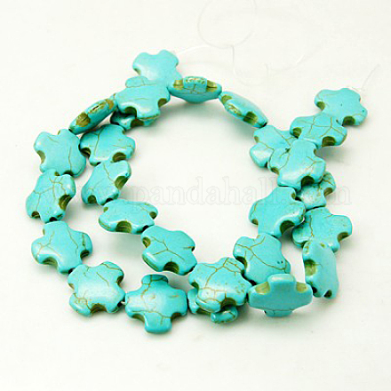 Synthetic Turquoise Beads Strands X-TURQ-H055-28-1