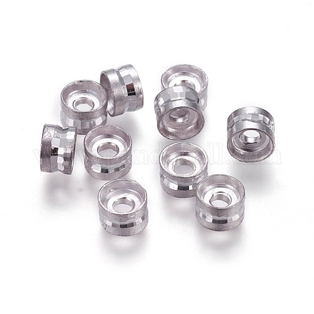 Perline di alluminio ALUM-J001-01S-6mm-1