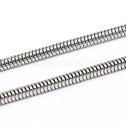 304 Stainless Steel Round Snake Chains CHS-L001-162-1