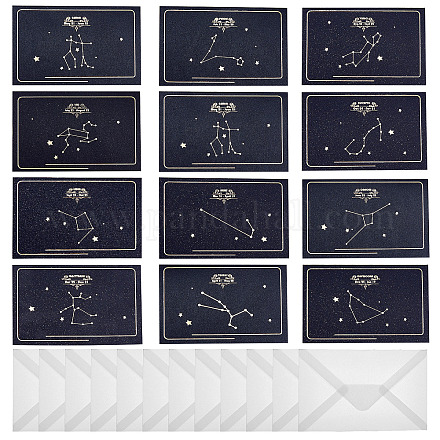 Наборы поздравительных открыток конвертов и созвездий из ПВХ DIY-CA0001-29-1