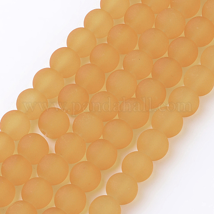 Chapelets de perles en verre transparent GLAA-S031-8mm-11-1