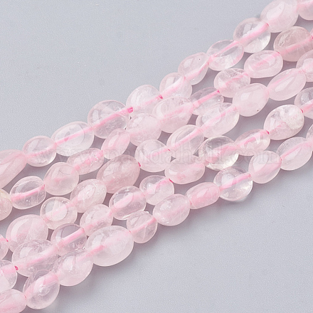 Natürlichen Rosenquarz Perlen Stränge G-S151-06-1