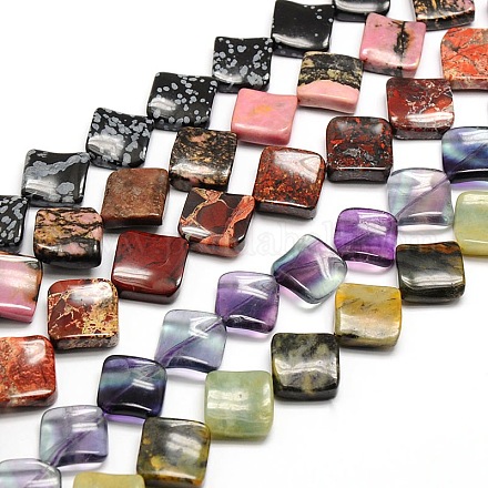 Mixed Natural Gemstone Beads Strands G-L239-M-1
