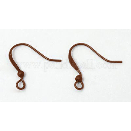 Crochets de boucle d'oreille français en laiton KK-Q365-RC-NF-1